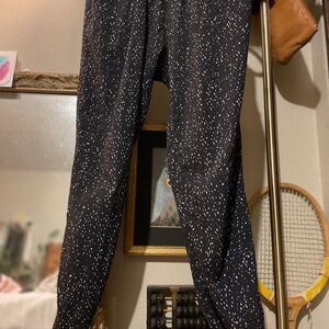 lululemon athletica Black and White Track Pants